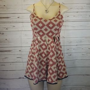 Topshop Romper With Cutouts Sz 4